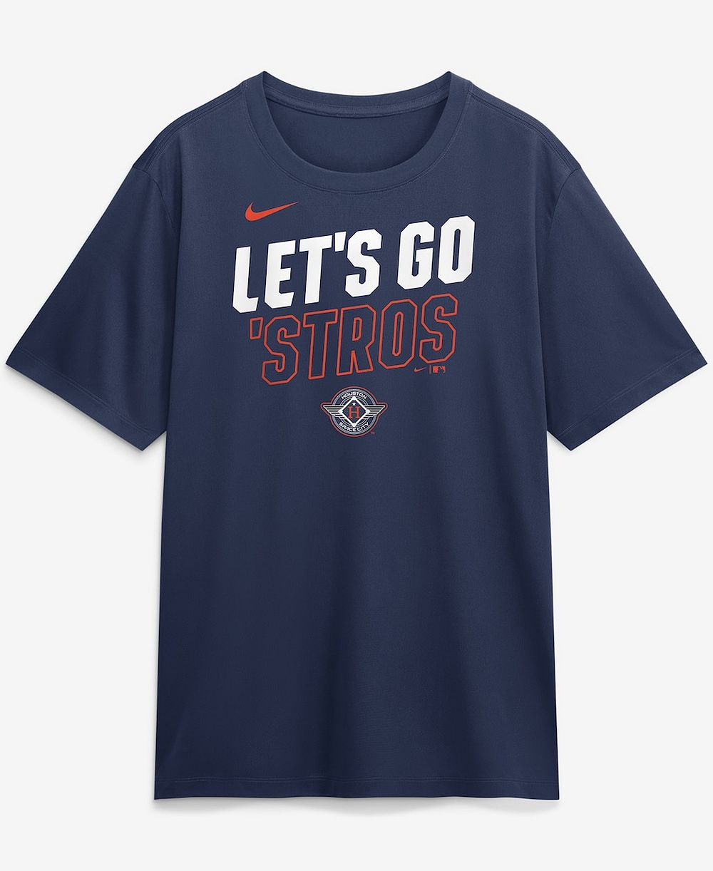Мужская футболка Nike Navy Houston Astros 2026 City Connect Team Phrase Script Dri-FIT