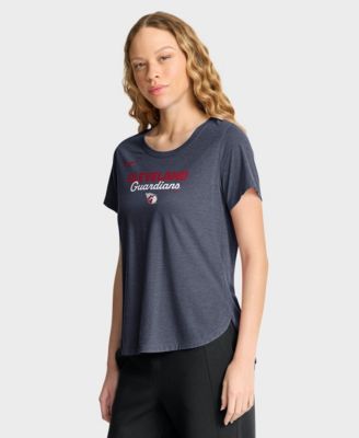 Nike Женская футболка Cleveland Guardians Heather Navy Tri-Blend