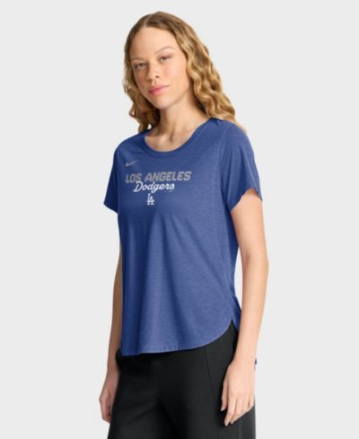 Женская футболка Nike Heather Royal Los Angeles Dodgers Arched Tri-Blend