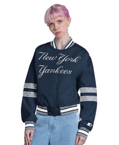 Женская куртка Starter New York Yankees Interception Full-Snap Varsity