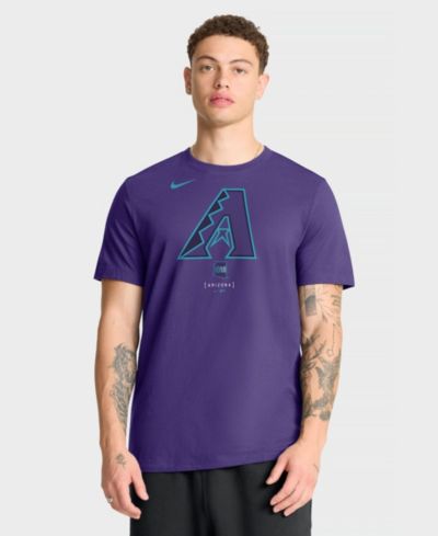 Nike Мужская футболка Arizona Diamondbacks City Connect с большим логотипом, фиолетовая
