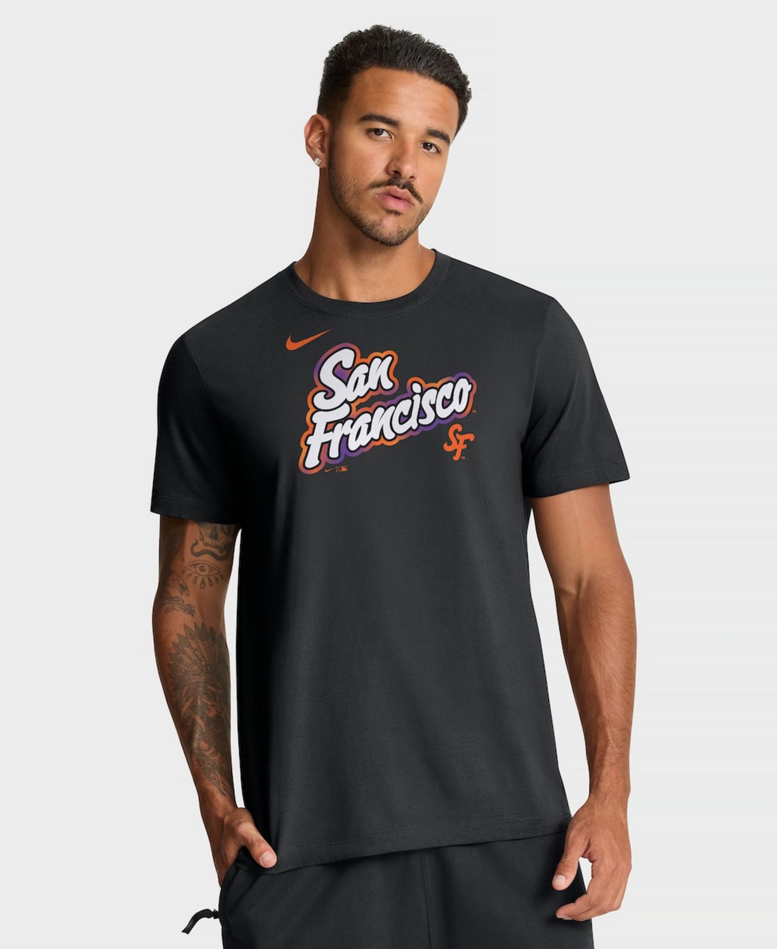 Мужская футболка Nike San Francisco Giants City Connect Wordmark, черная
