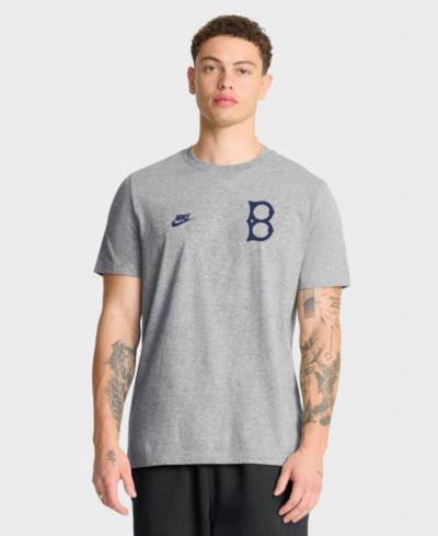 Nike футболка Brooklyn Dodgers Cooperstown, цвет Heather Gray, Мужской