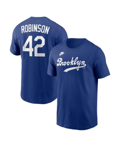 Nike Мужская футболка Jackie Robinson Brooklyn Dodgers Cooperstown Collection Royal