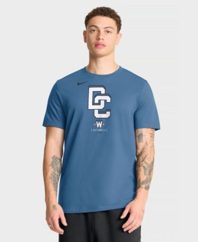 Мужская футболка Nike Washington Nationals City Connect с большим логотипом, темно-синяя