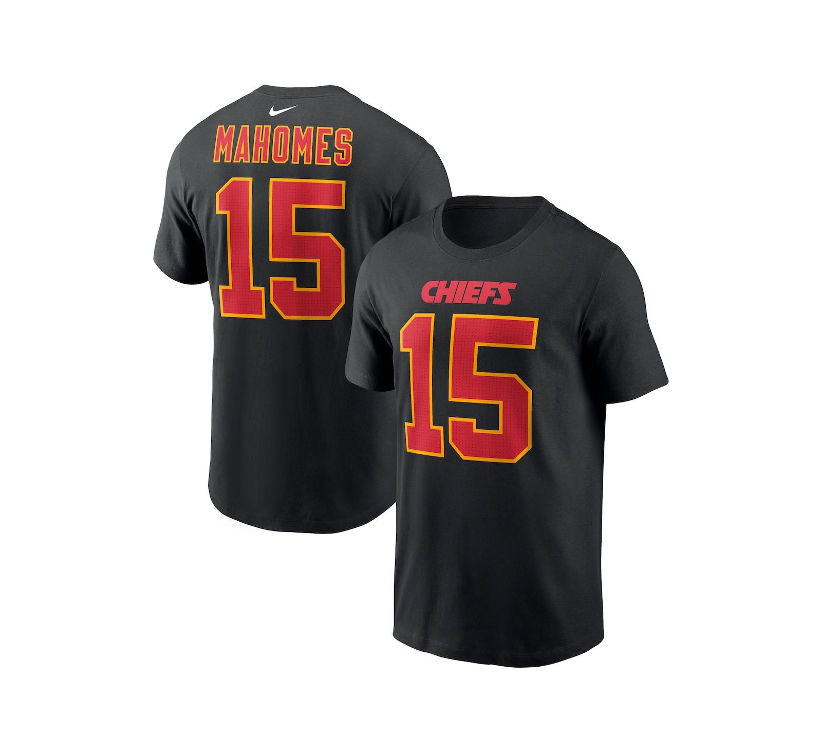 Nike Мужская футболка Patrick Mahomes Kansas City Chiefs, черная