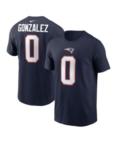 Футболка Nike Men's Christian Gonzalez Navy New England Patriots Player Name & Number