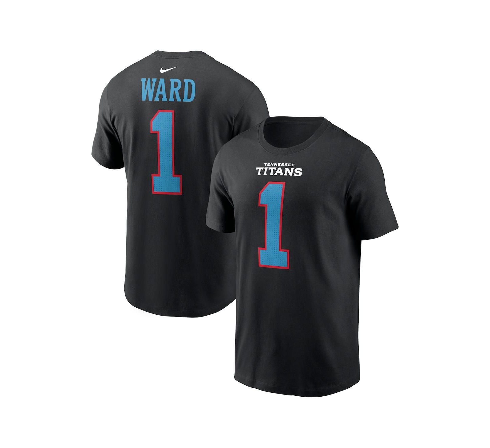 Nike Мужская футболка Cam Ward Tennessee Titans Carbon Black
