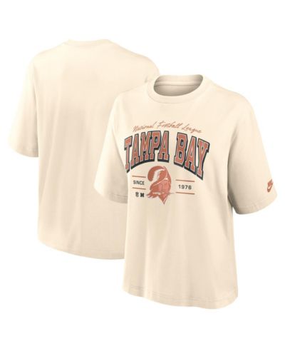 Nike Женская винтажная бокси футболка Tampa Bay Buccaneers Cream