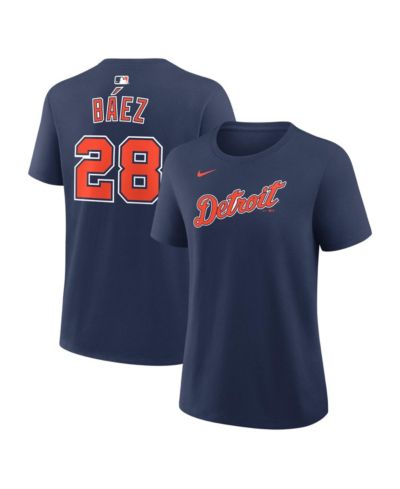 Женская футболка Nike Javier Báez Detroit Tigers в темно-синем цвете
