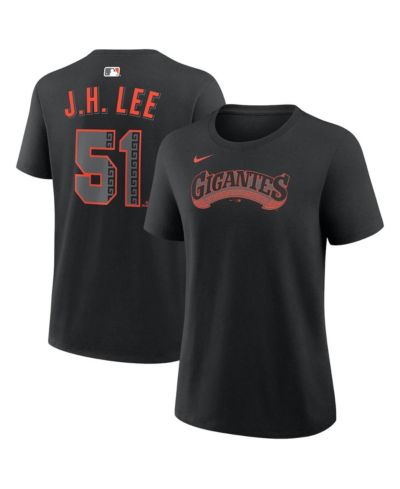 Nike Женская футболка Jung Hoo Lee Black San Francisco Giants с именем и номером