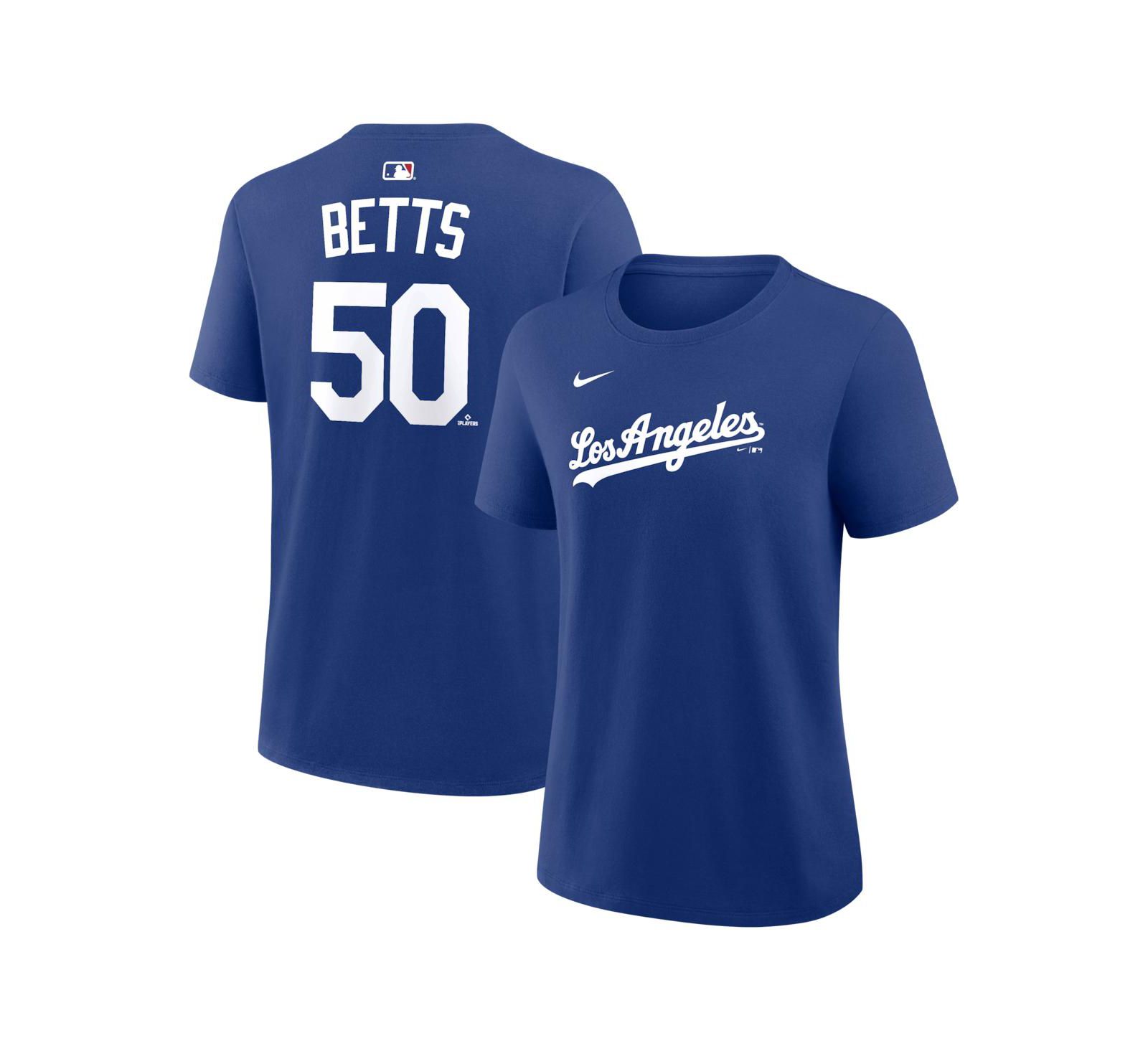 Nike Women's Mookie Betts Royal Los Angeles Dodgers Name & Number T-Shirt