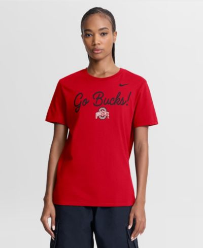 Nike Женская футболка с логотипом Scarlet Ohio State Buckeyes