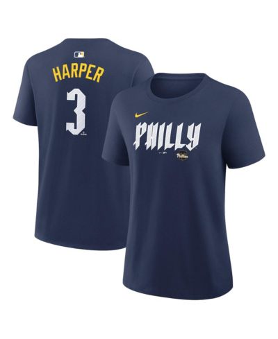 Женская футболка Nike Bryce Harper Philadelphia Phillies City Connect Navy