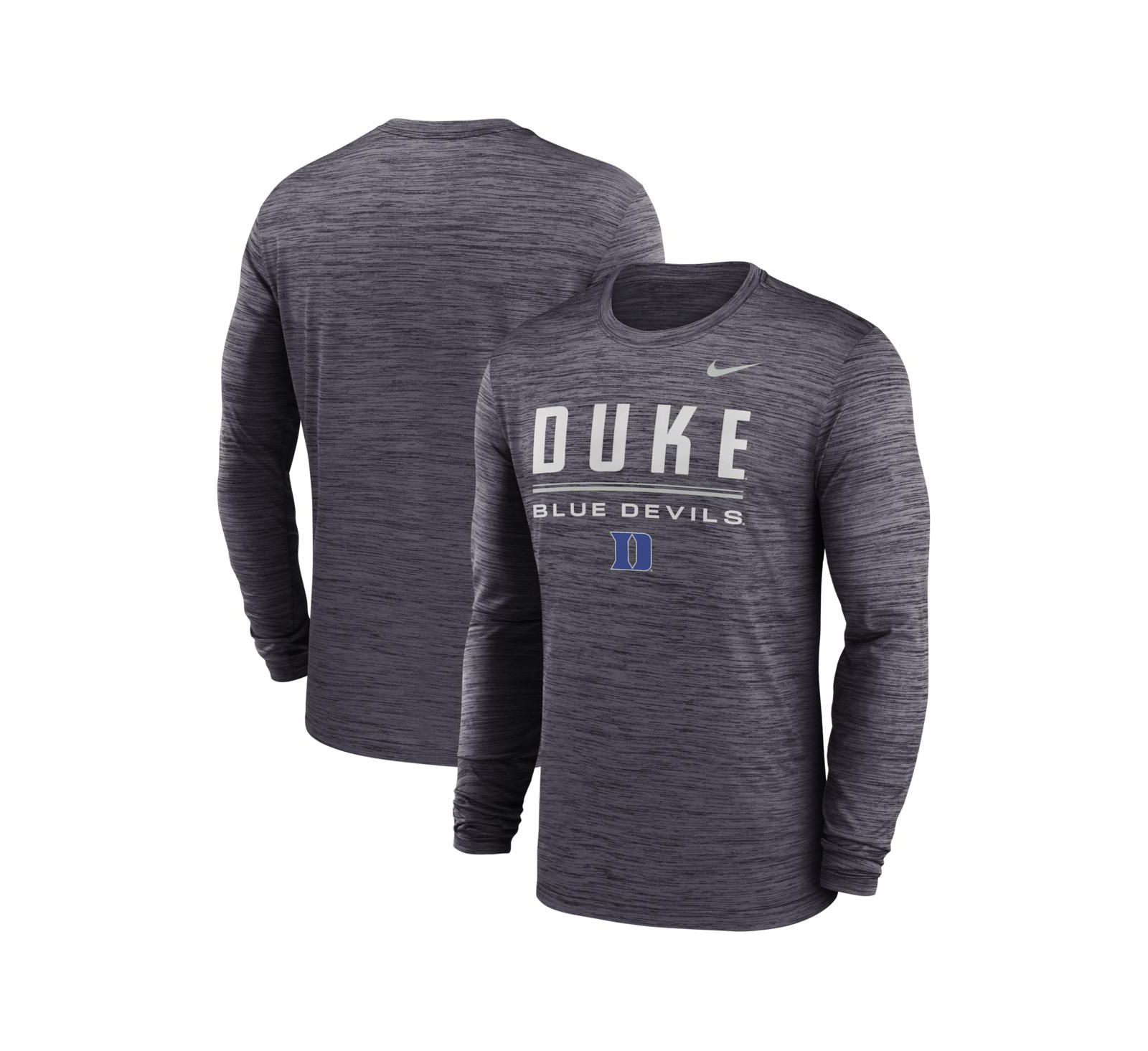 Nike Мужская футболка Nike Black Duke Blue Devils Long Sleeve Dri-FIT