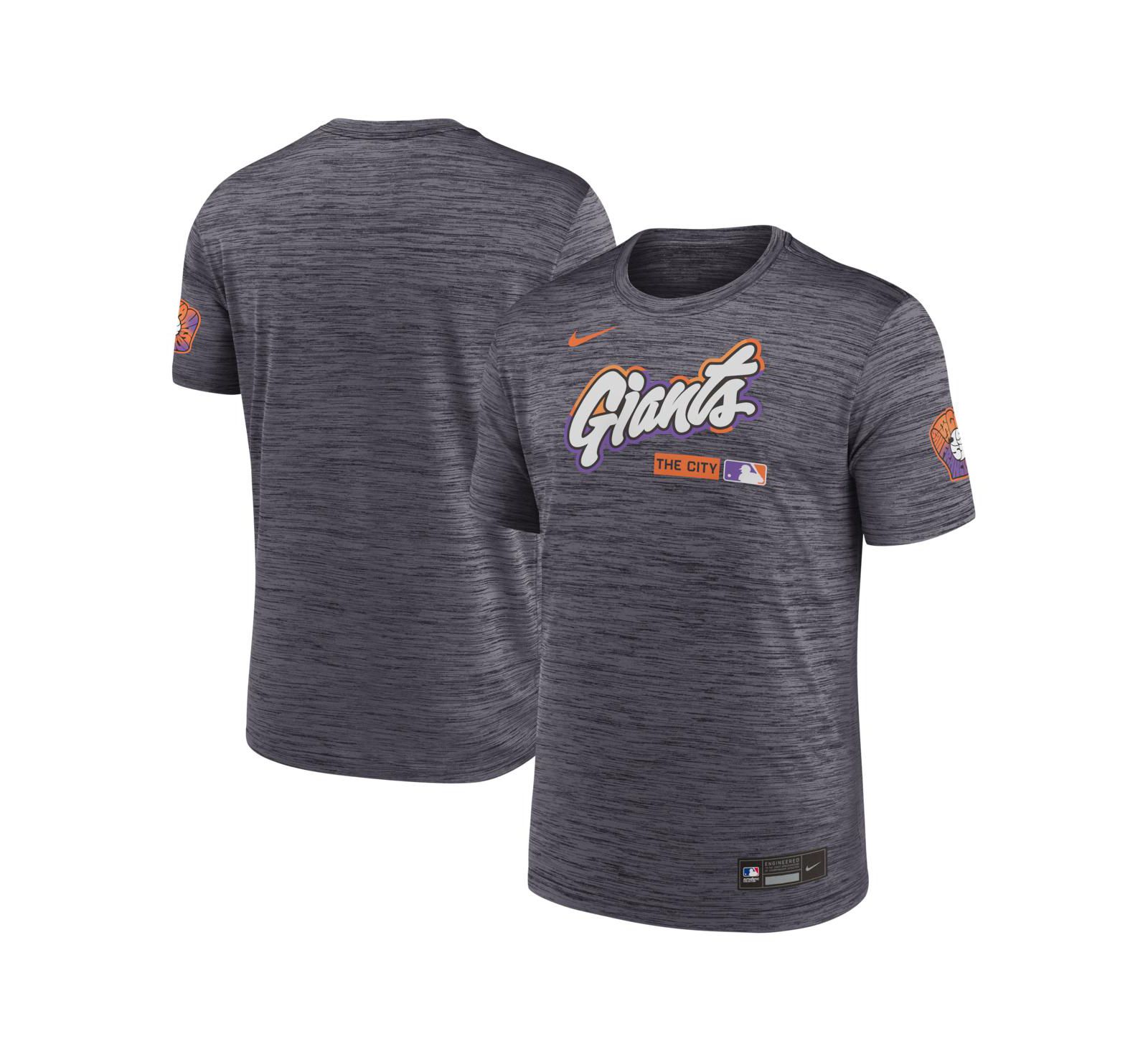 Мужская футболка Nike Black San Francisco Giants Authentic Collection City Connect Velocity Dri-FIT