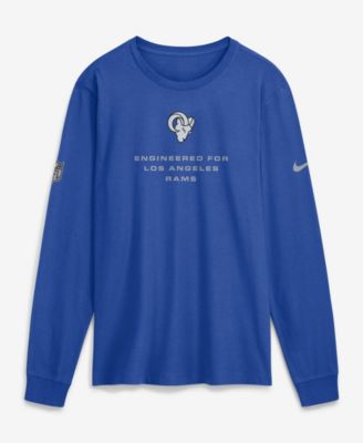 Nike Men's Royal Los Angeles Rams Sideline Bold Arch Star Dri-FIT Long Sleeve T-Shirt