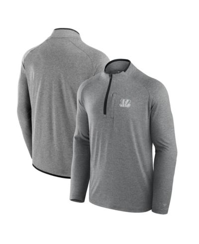 Fanatics Men's and Women's Charcoal Cincinnati Bengals Front Office Performance Primary Quarter-Zip Jacket