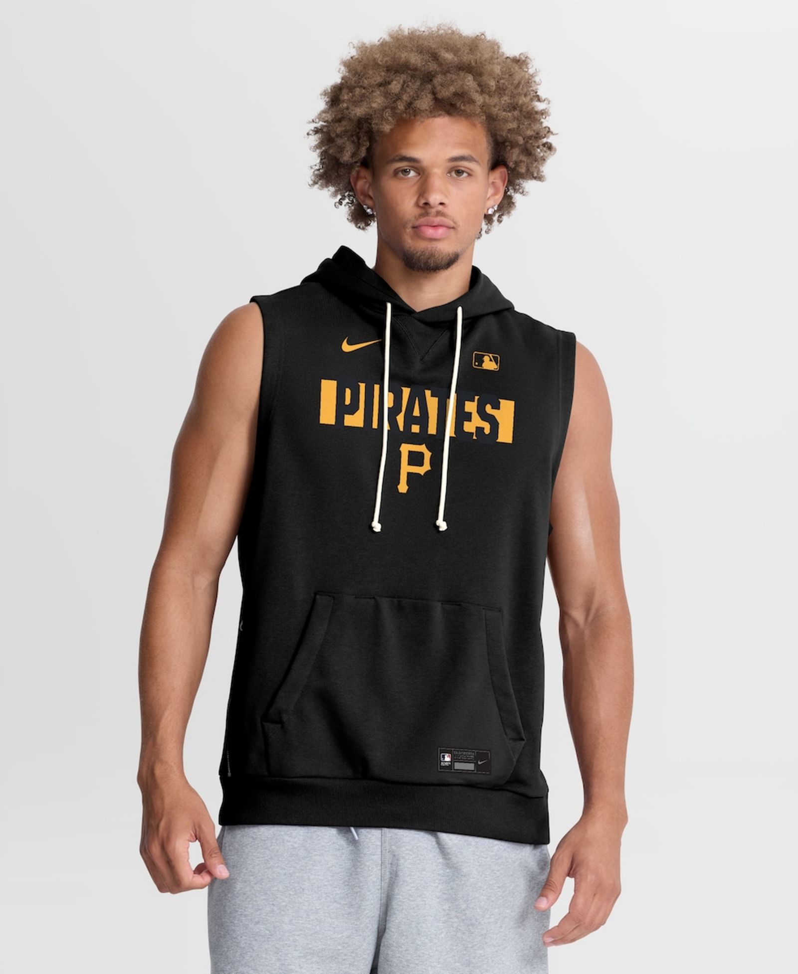 Nike Мужской бесрукавный худи Pittsburgh Pirates Authentic Collection Dri-FIT