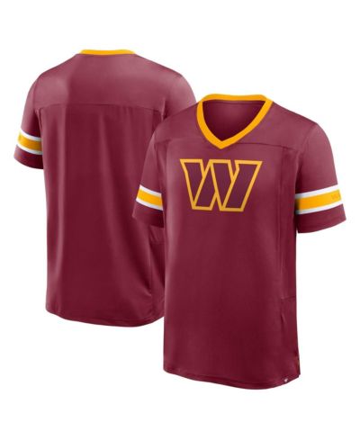 Мужская футболка Fanatics Men's Burgundy Washington Commanders Premium V-Neck