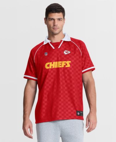 Fanatics Men's Red/White Kansas City Chiefs Homerun Raglan V-Neck Polo Shirt