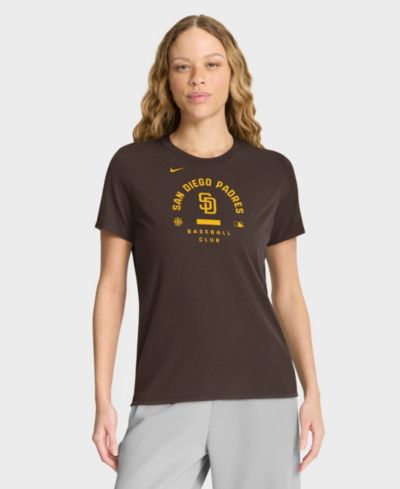 Женская футболка Nike Brown San Diego Padres Authentic Collection Early Work Tri-Blend Dri-FIT