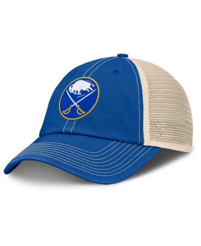 Мужская кепка Fanatics Royal/Natural Buffalo Sabres Rival Trucker регулируемая