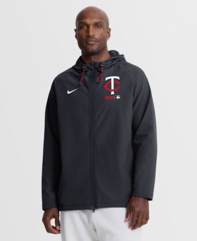 Мужская куртка Nike Minnesota Twins Authentic Collection, темно-синяя, с капюшоном, на молнии