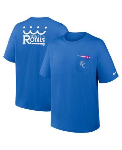 Мужская футболка Nike Kansas City Royals City Connect Max90 с карманом, цвет Royal