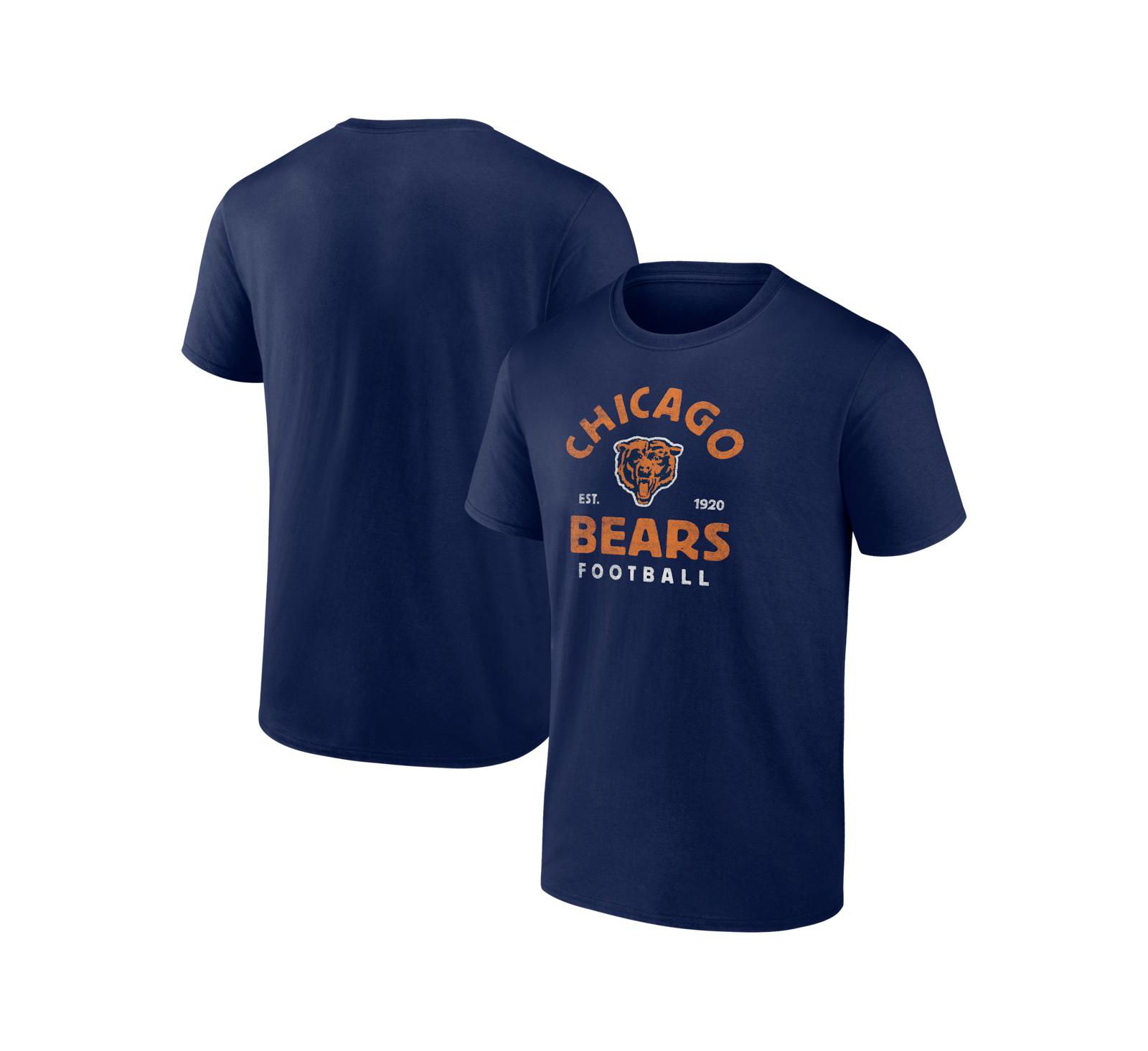 Футболка Logo Athletic Men's Navy Chicago Bears Vintage Arch