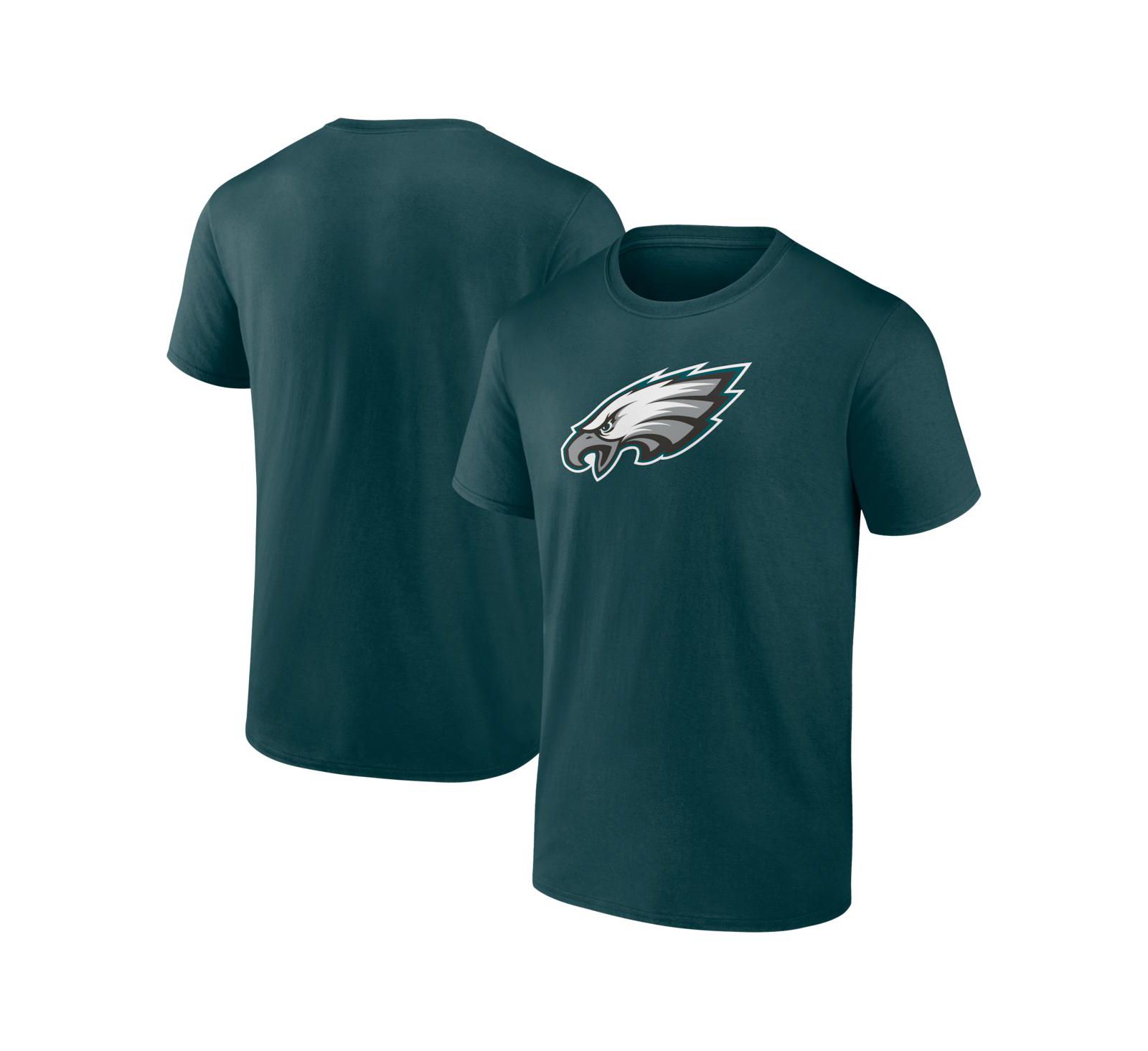 Logo Athletic Men's Midnight Green Philadelphia Eagles Primary Logo T-Shirt