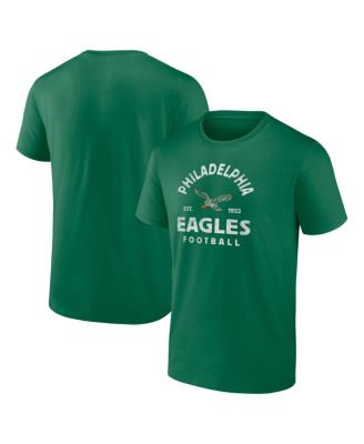 Logo Athletic Мужская винтажная футболка Philadelphia Eagles Kelly Green