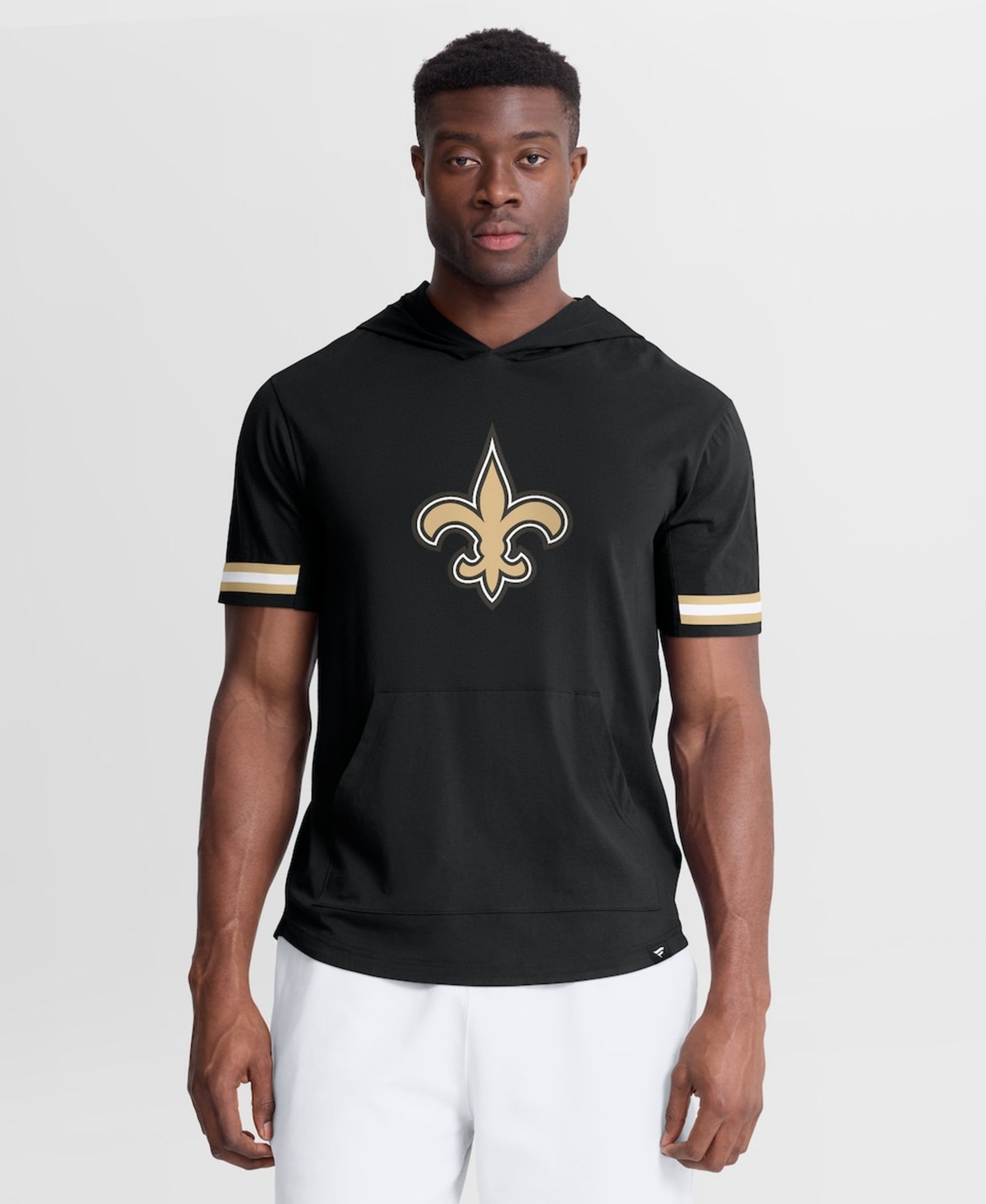Мужская футболка Fanatics New Orleans Saints Optimal Play Short Sleeve Hooded, черная