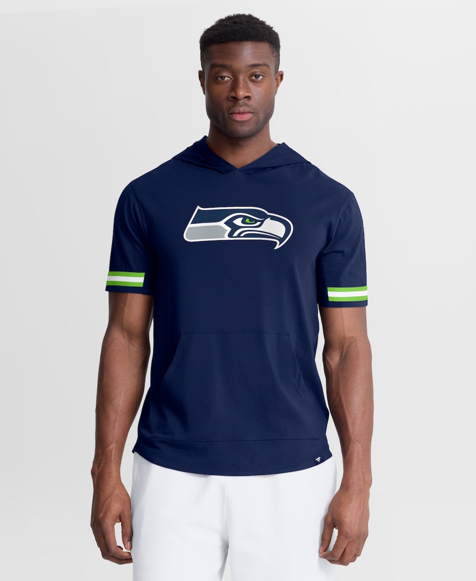 Футболка с капюшоном Fanatics Men's College Navy Seattle Seahawks Optimal Play Short Sleeve