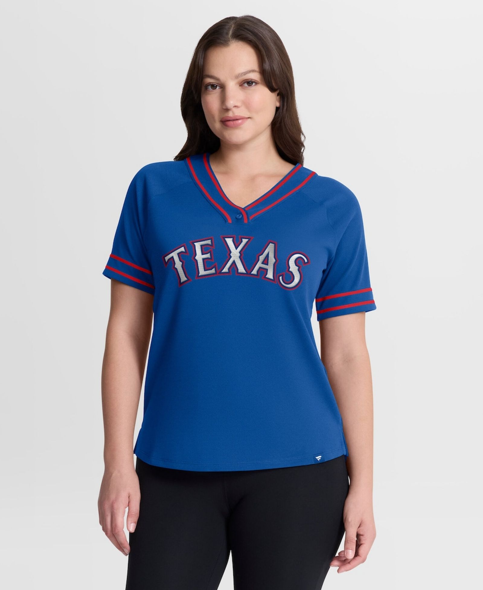 Fanatics Женская футболка Raglan V-Neck Texas Rangers Diva Race Ahead