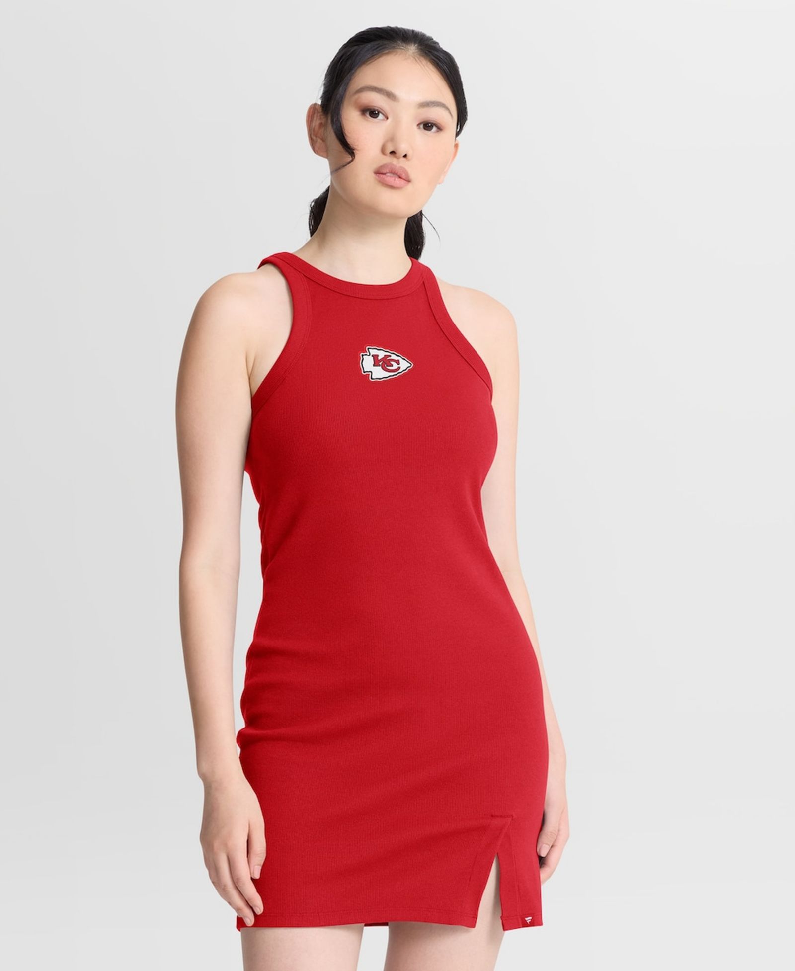 Женское платье Fanatics Kansas City Chiefs Push Beyond Tri-Blend Ribbed Sleeveless красное