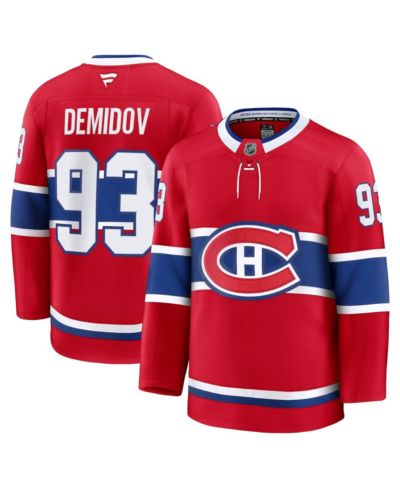 Fanatics Men's Ivan Demidov Red Montreal Canadiens Home Premium Jersey