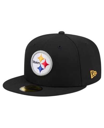 Мужская кепка New Era Black Pittsburgh Steelers 59FIFTY Fitted Hat