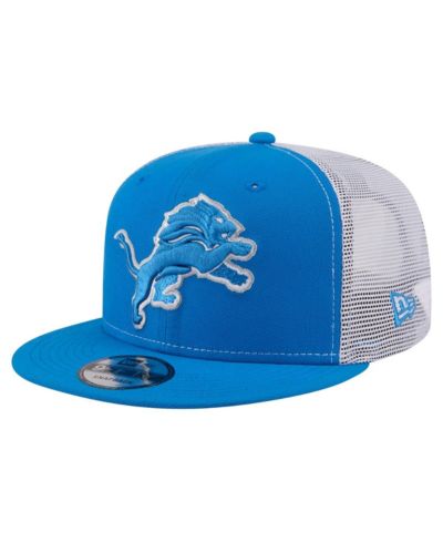 New Era Men's Blue Detroit Lions Core Team 9FIFTY Trucker Snapback Hat