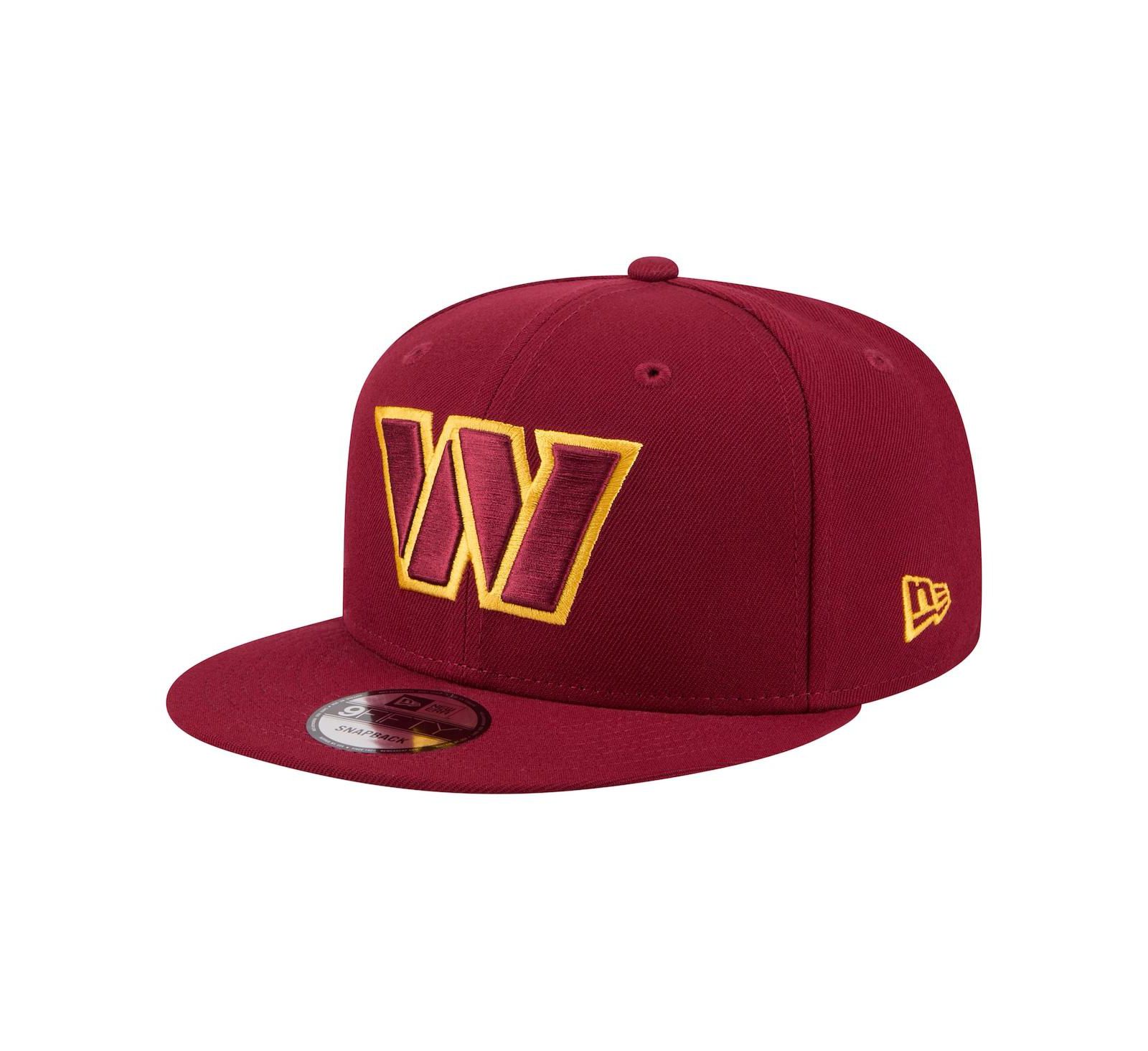 Мужская кепка New Era Washington Commanders 9FIFTY Snapback, бордовая