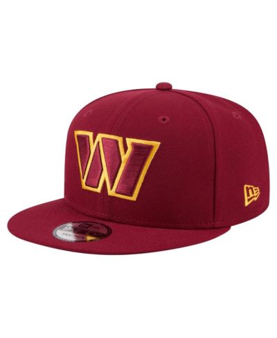 Мужская кепка New Era Washington Commanders 9FIFTY Snapback, бордовая