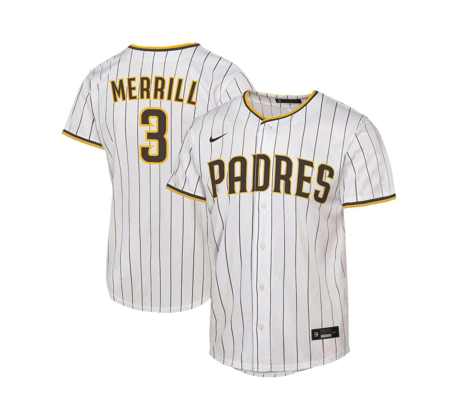 Детская джерси Nike Jackson Merrill San Diego Padres Home Replica, белый