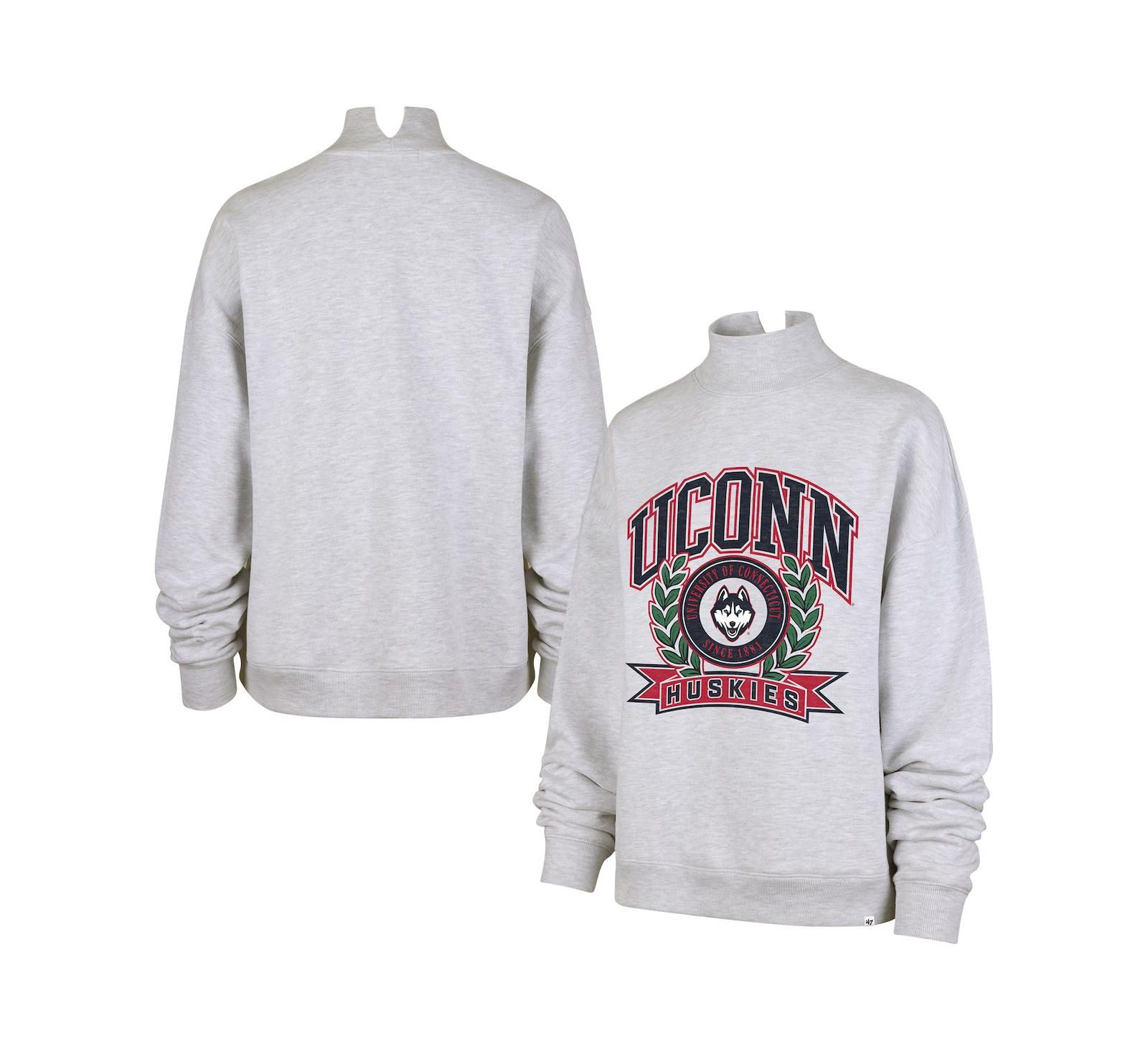 '47 Brand Женское свитшот Gray UConn Huskies Laurel Arch Mock Neck