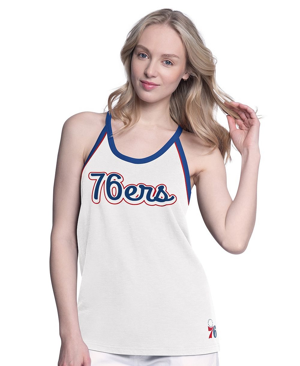 G-III 4Her by Carl Banks Женский майка-топ Philadelphia 76ers White