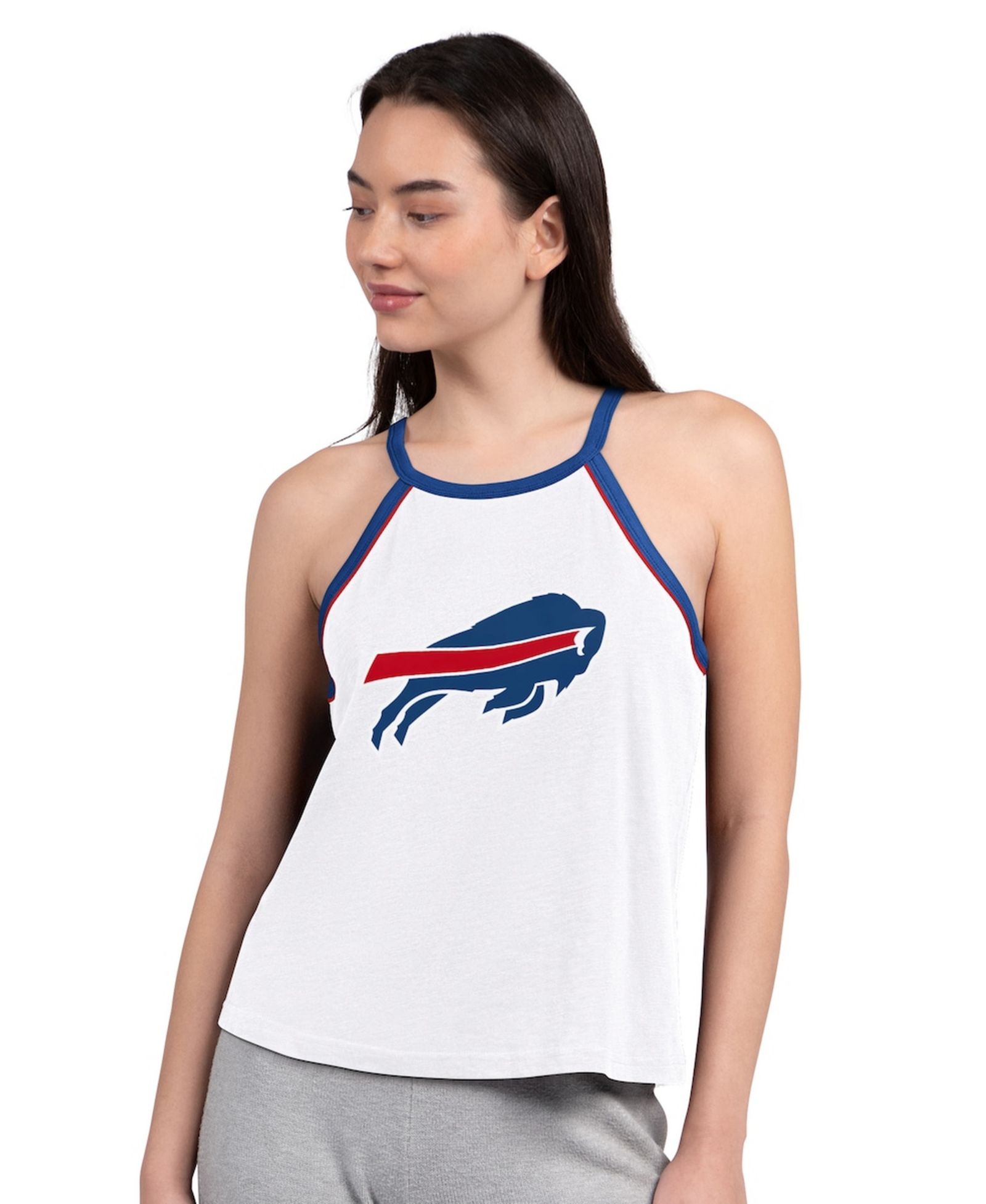 G-III 4Her by Carl Banks Женский майка Buffalo Bills Redemption Win Slub, белая
