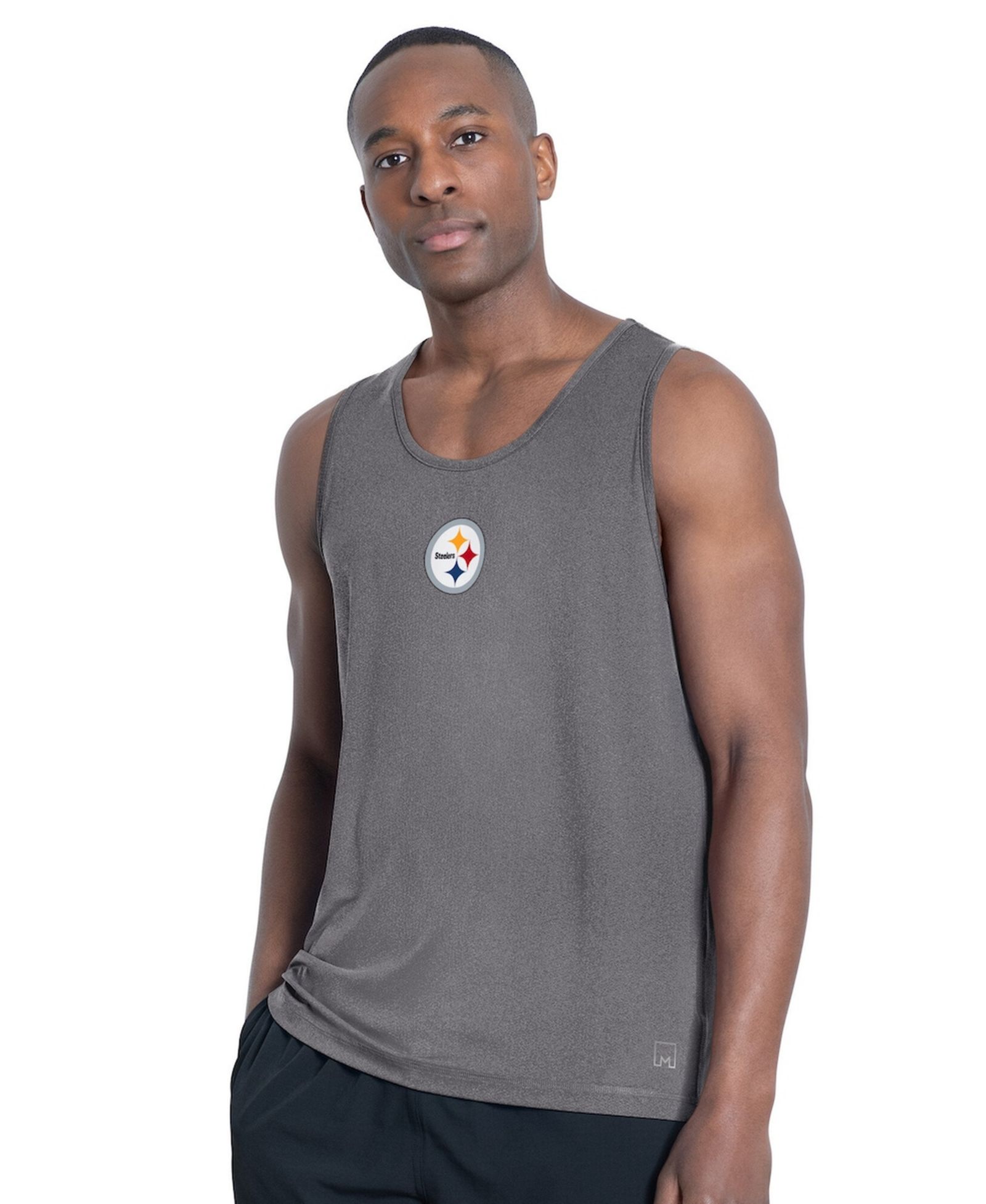 Мужская майка MSX by Michael Strahan Pittsburgh Steelers, угольно-серый цвет