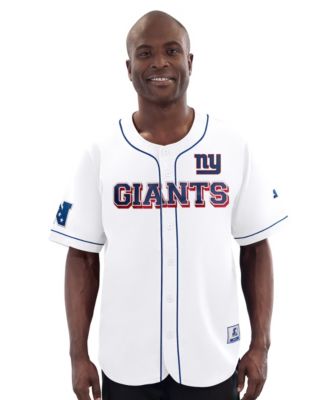 Starter Men's Starter White New York Giants Relay Full-Button Baseball Jersey