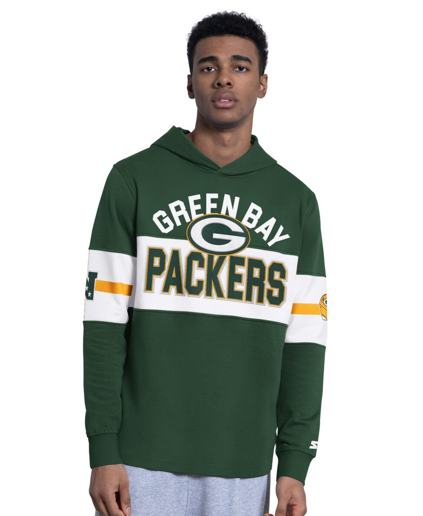 Худи Starter Men's Green Green Bay Packers Fullback Jersey