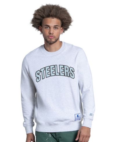 Мужская флисовая толстовка Starter Ash Pittsburgh Steelers Faceoff
