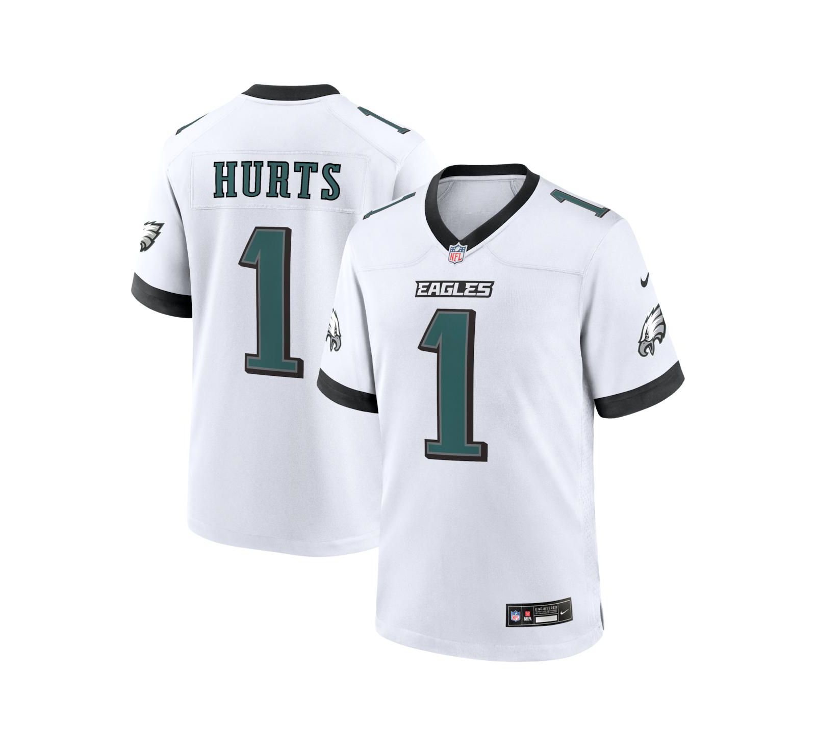 Джерси Nike Men's Jalen Hurts White Philadelphia Eagles Game